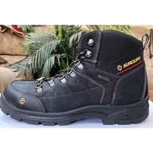 Men’s Sureway‎ 6” Waterproof Steel Toe Workboot Black NEW Sz 12
